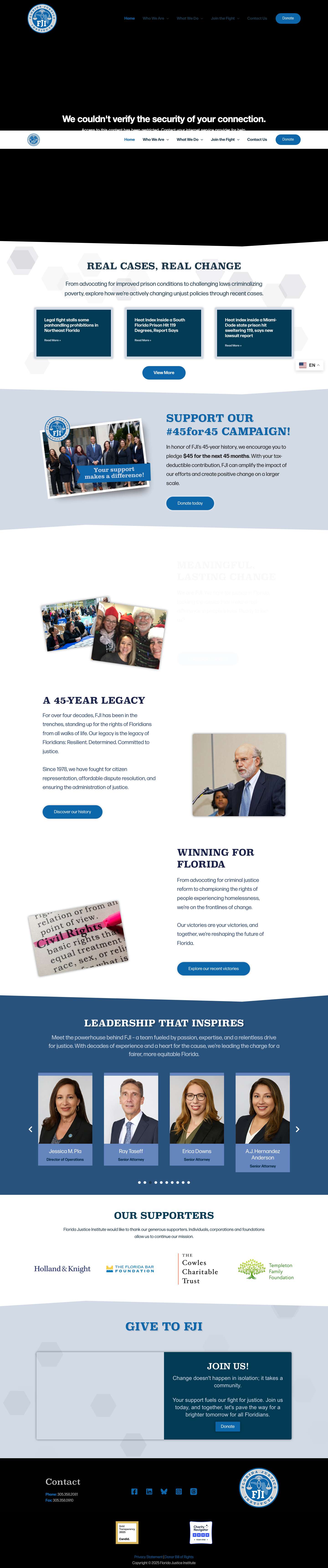 Florida Justice Institute - Full Screenshot