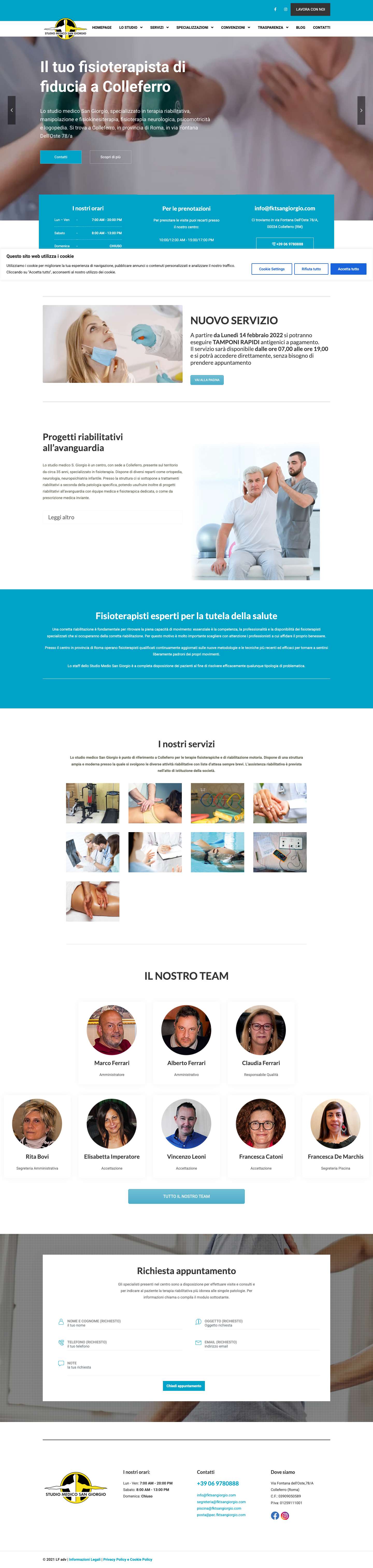 Studio Medico San Giorgio – Centro Fisioterapico - Full Screenshot