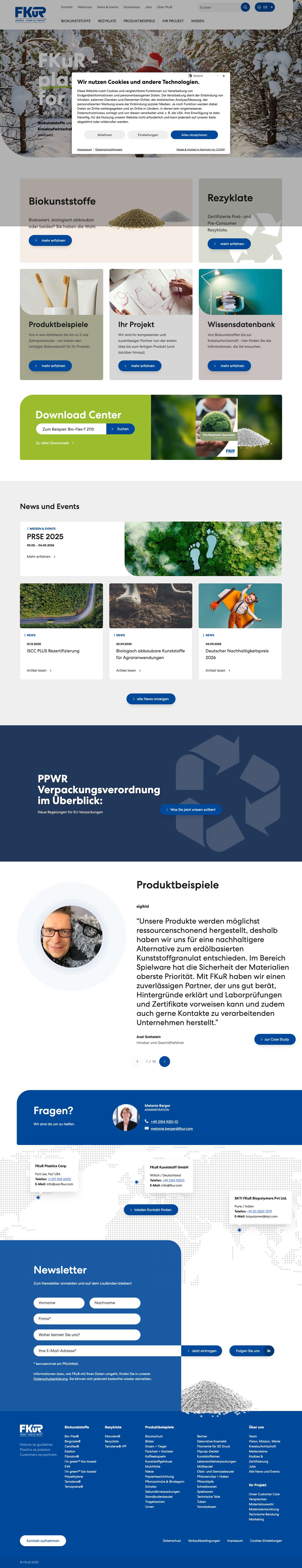 Biokunststoff & Rezyklat: biobasiert, abbaubar, recycelt - Full Screenshot