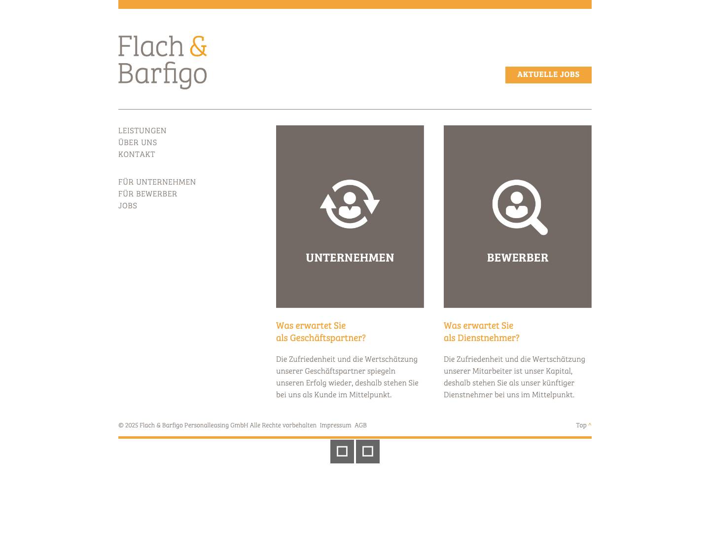 Flach & Barfigo | Personalleasing - Full Screenshot