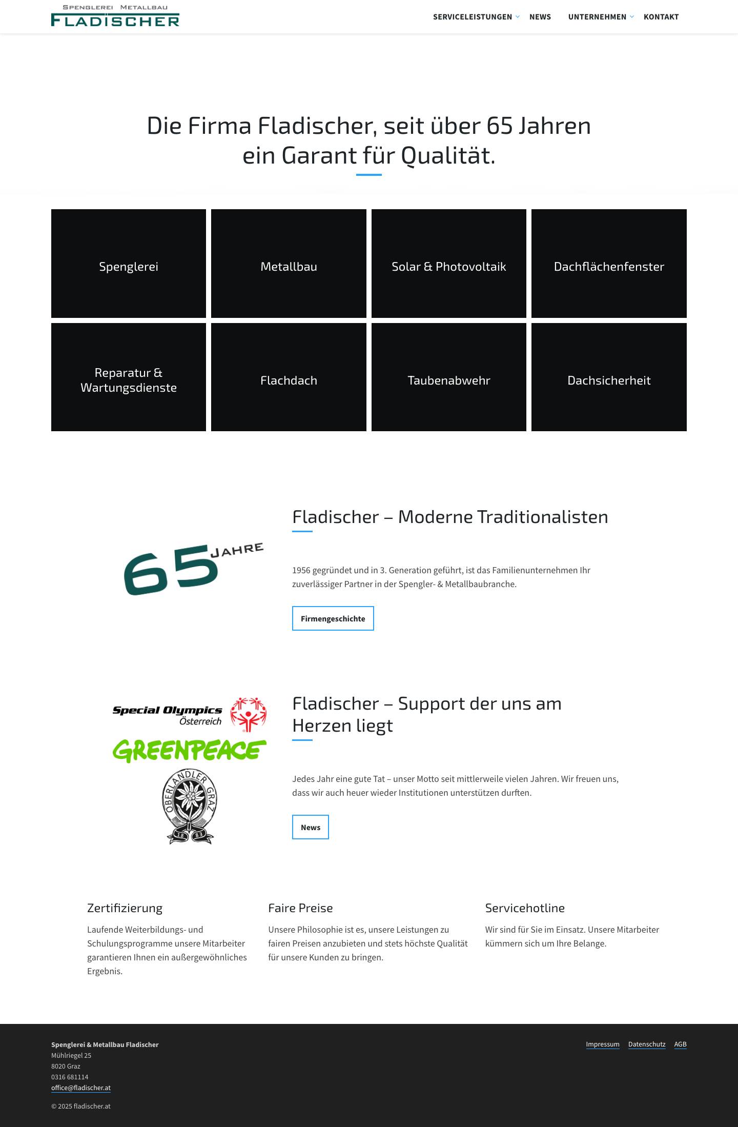 fladischer.at - Full Screenshot