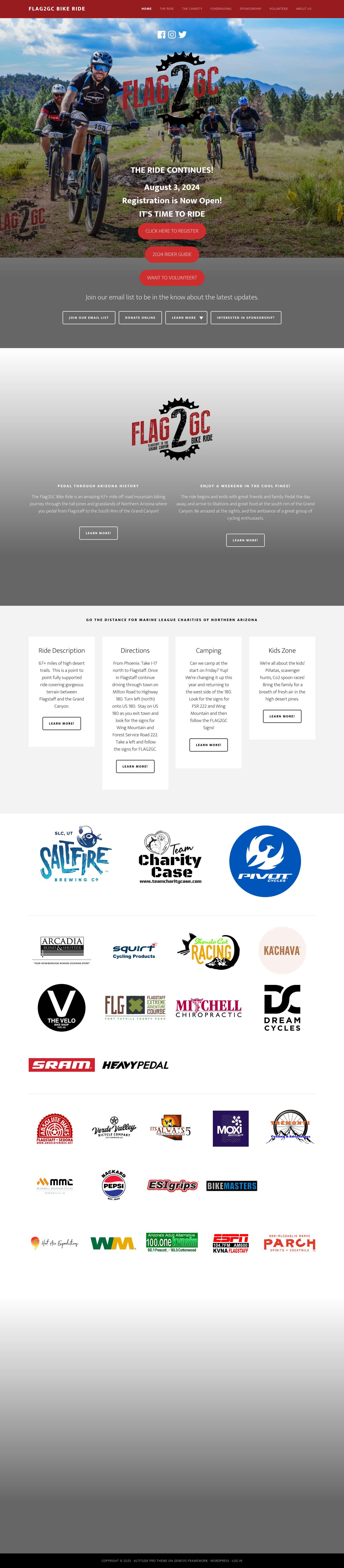 Flag2GC Bike Ride – A One-Day Ride from Flagstaff to the Grand Canyon - Full Screenshot