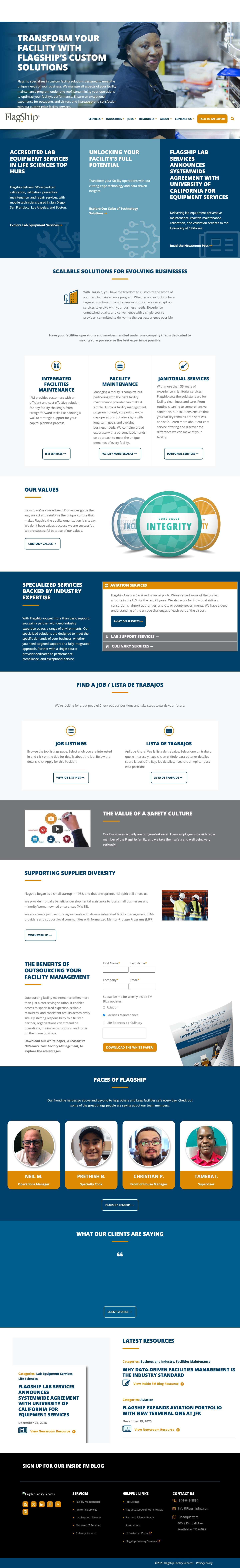 Janitorial & Facility Maintenance Services - Full Screenshot