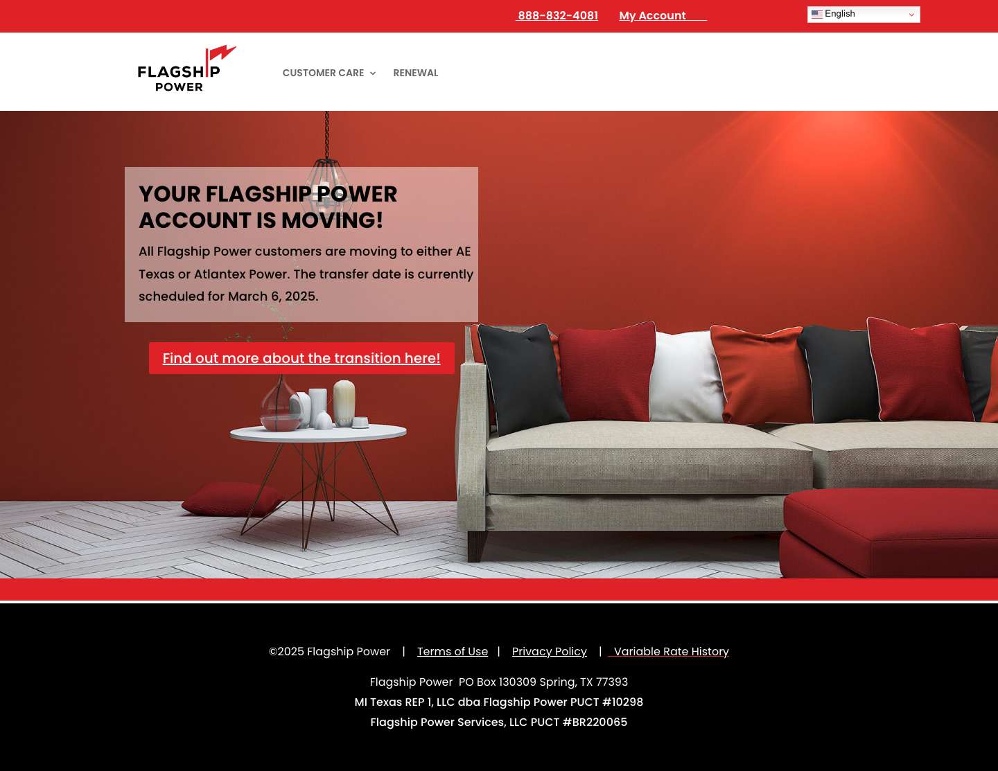Flagship Power | Retail Electricity Provider - Full Screenshot