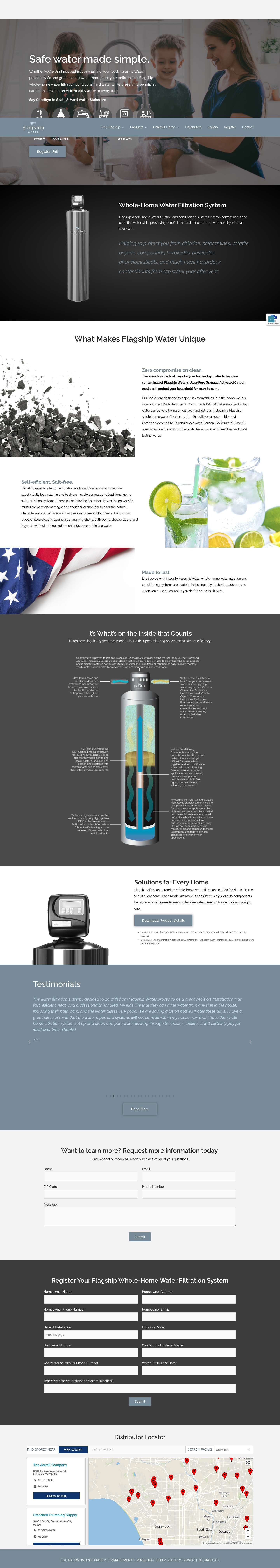 Flagship Water – Whole-Home Water Filtration - Full Screenshot
