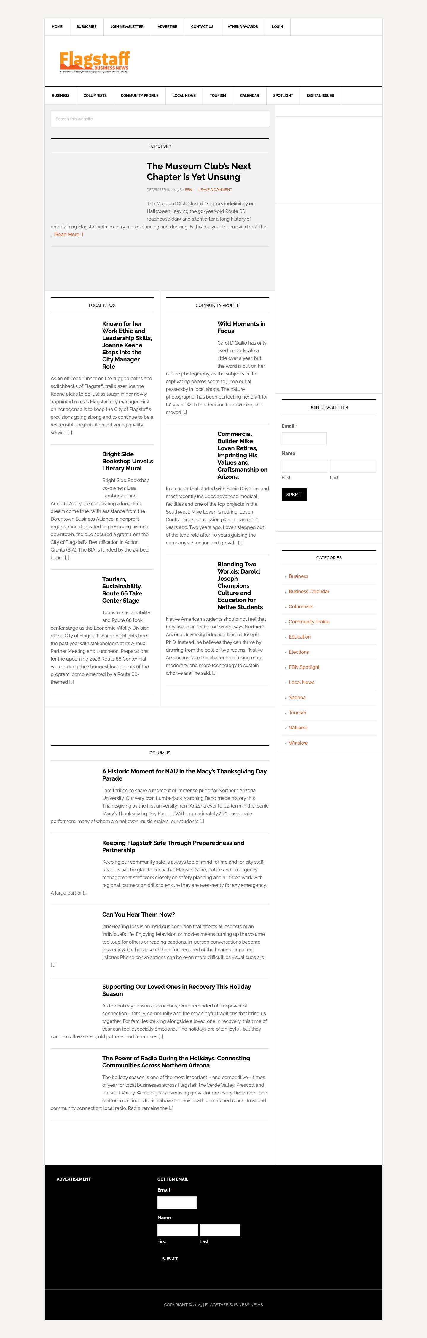 Flagstaff Business News - Northern Arizona’s premier source for business, education and health news. - Full Screenshot