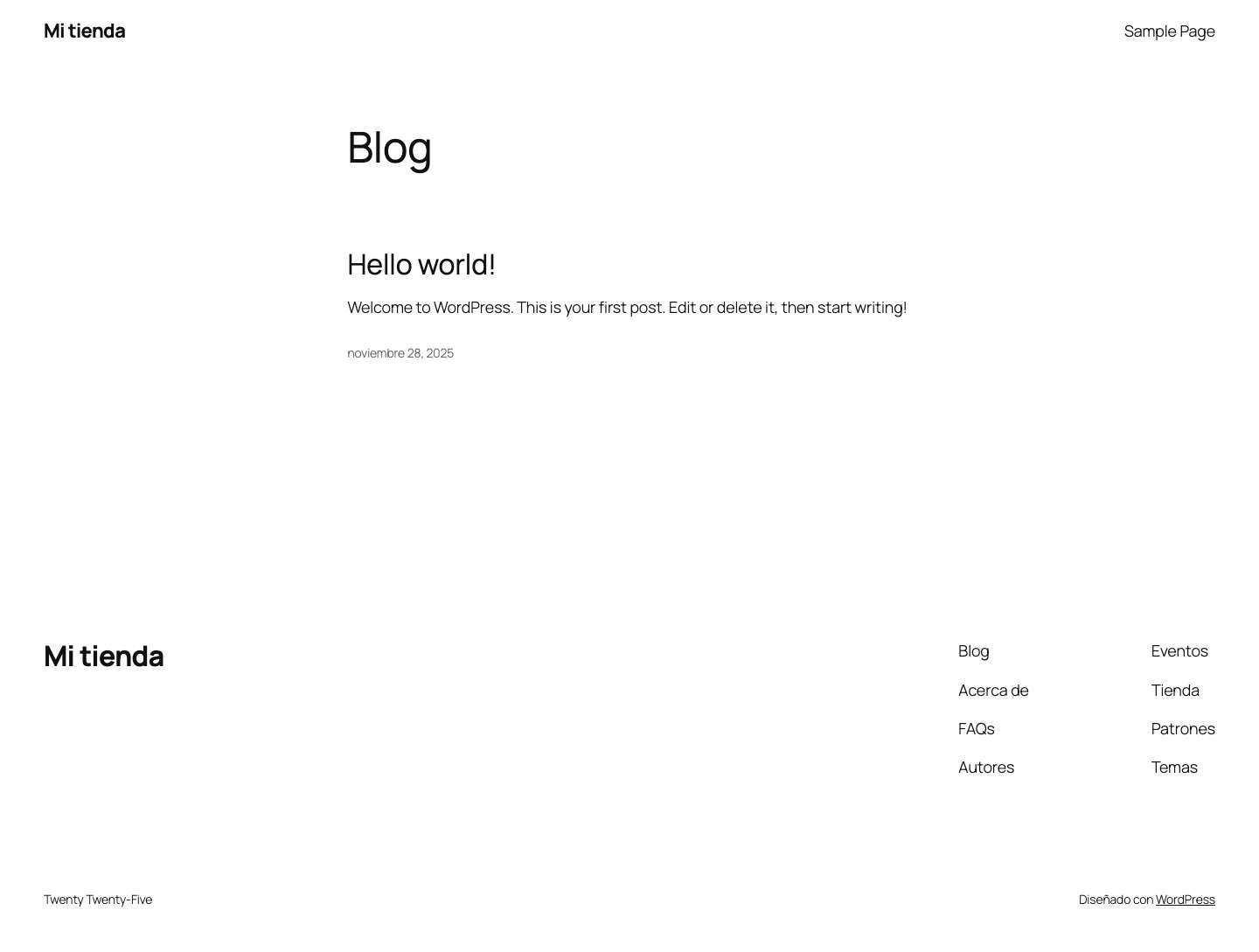 Mi tienda - Full Screenshot