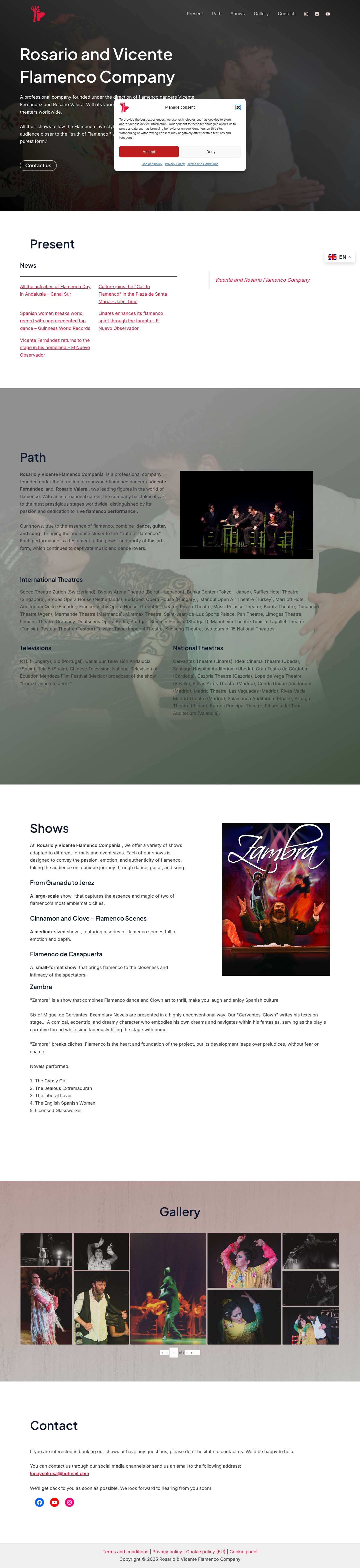 Rosario & Vicente Flamenco Compañía - Full Screenshot