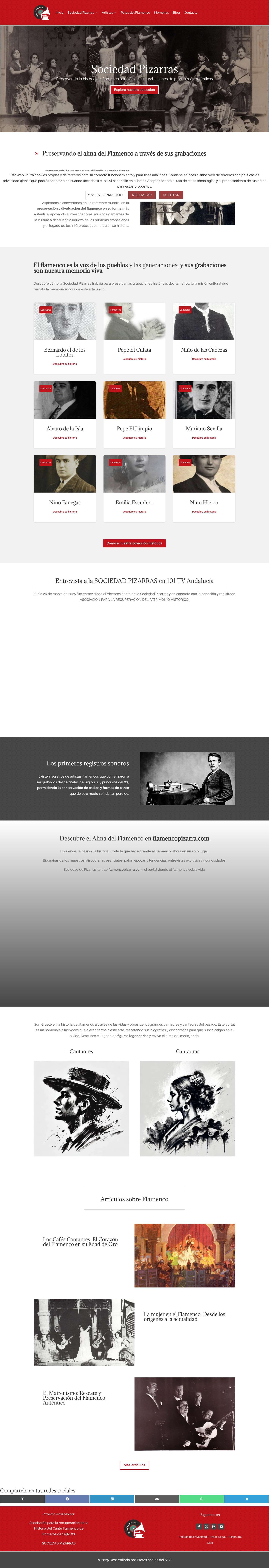 Sociedad Pizarras: Memoria Sonora del Flamenco - Full Screenshot