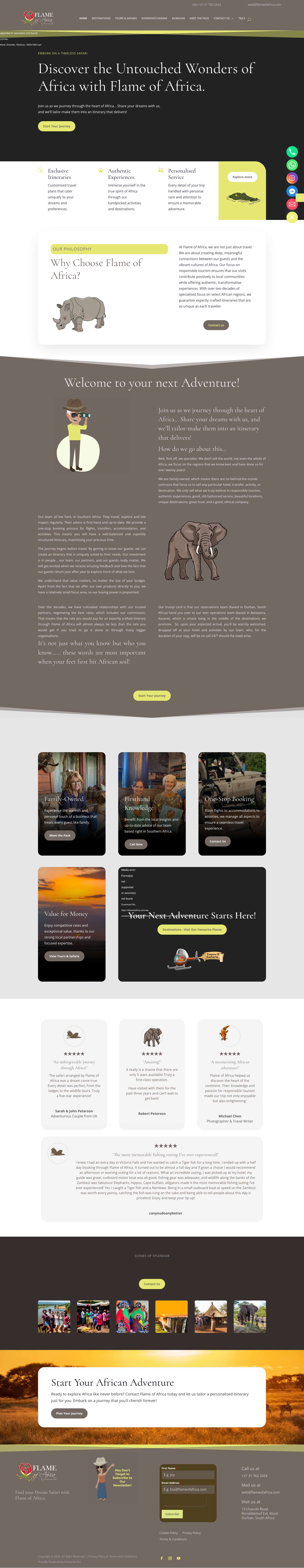 Home | Flame of Africa - Full Screenshot