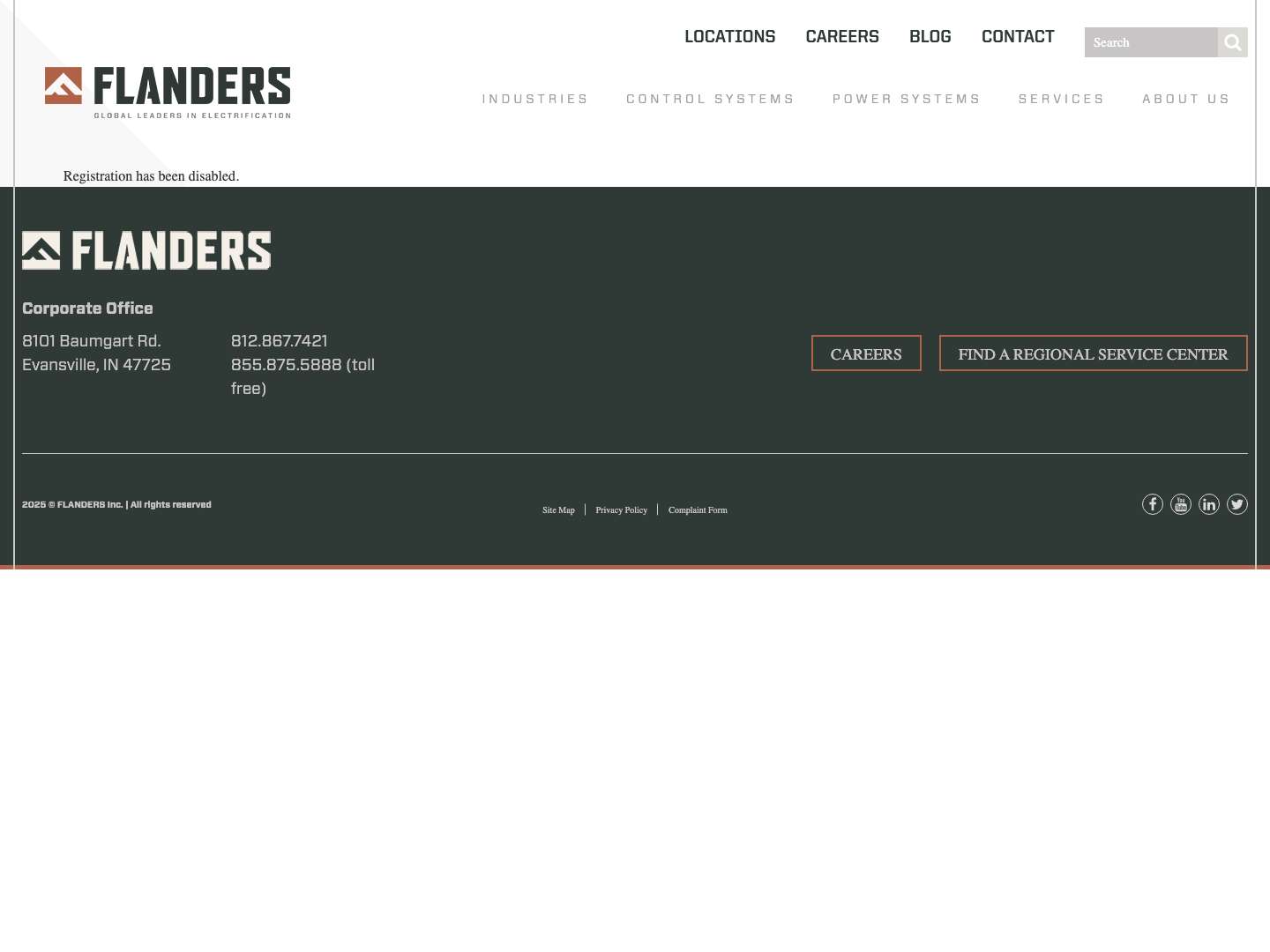 FLANDERS | Experts in Electrical Machines - Full Screenshot