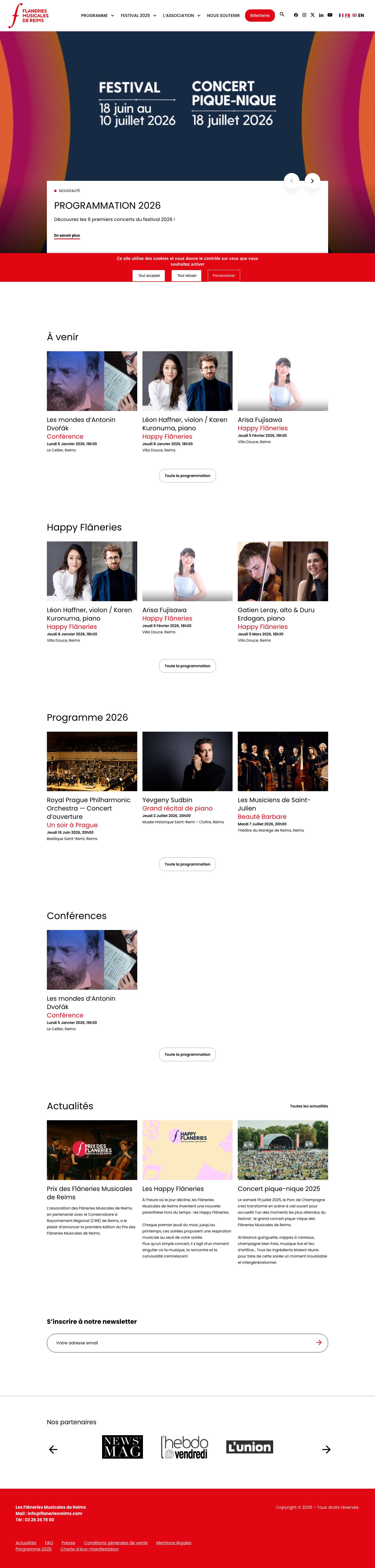 Flâneries Musicales de Reims - Full Screenshot