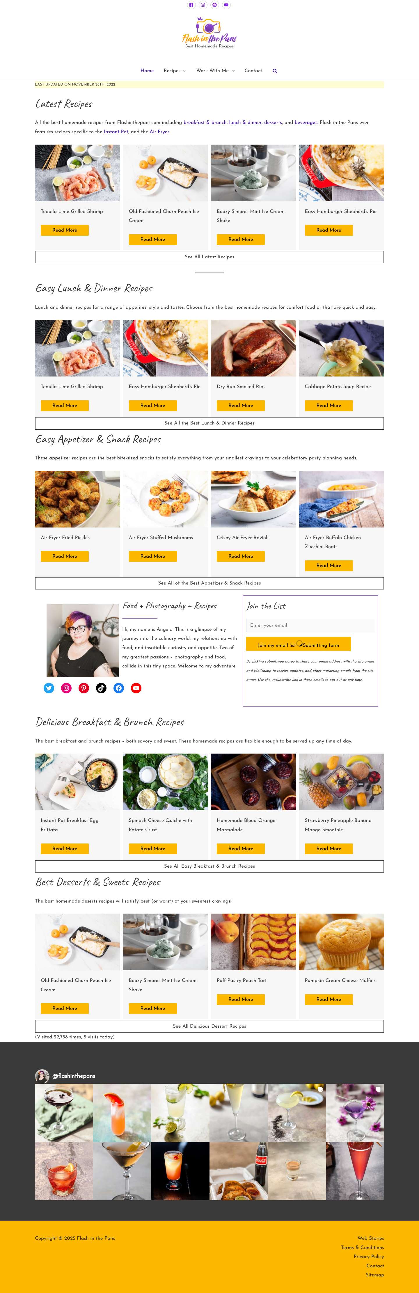 Best Homemade Recipes - Flash in the Pans - Full Screenshot