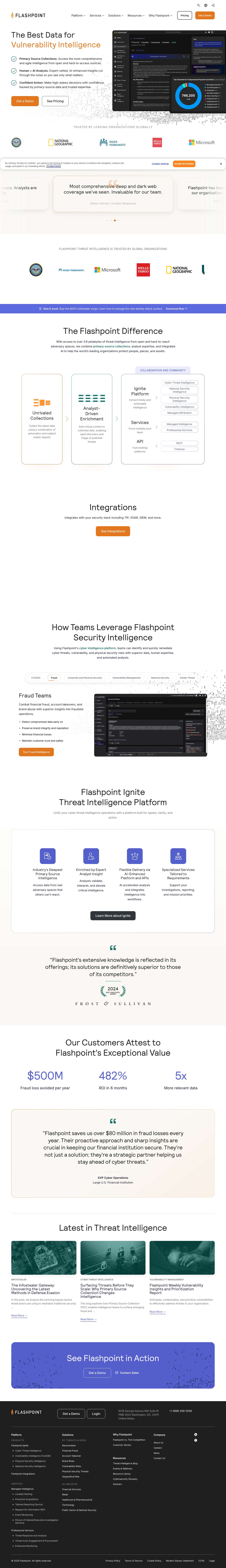 Flashpoint | Cyber Threat Intelligence - Full Screenshot