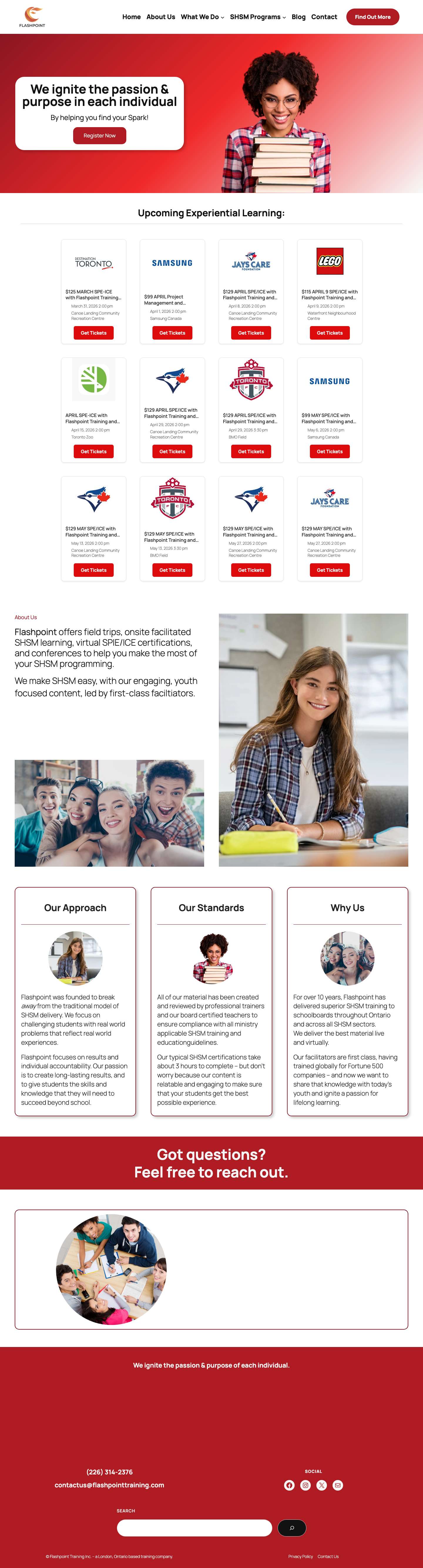 Flashpoint SHSM Solutions | Powerful · Relatable · Engaging ... Fun! - Full Screenshot