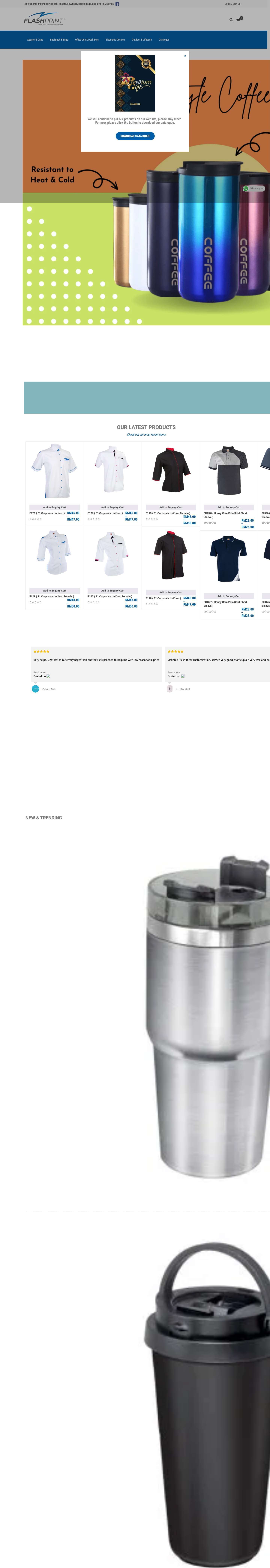 Custom Printing Services In KL, Malaysia - Flash Print - Full Screenshot