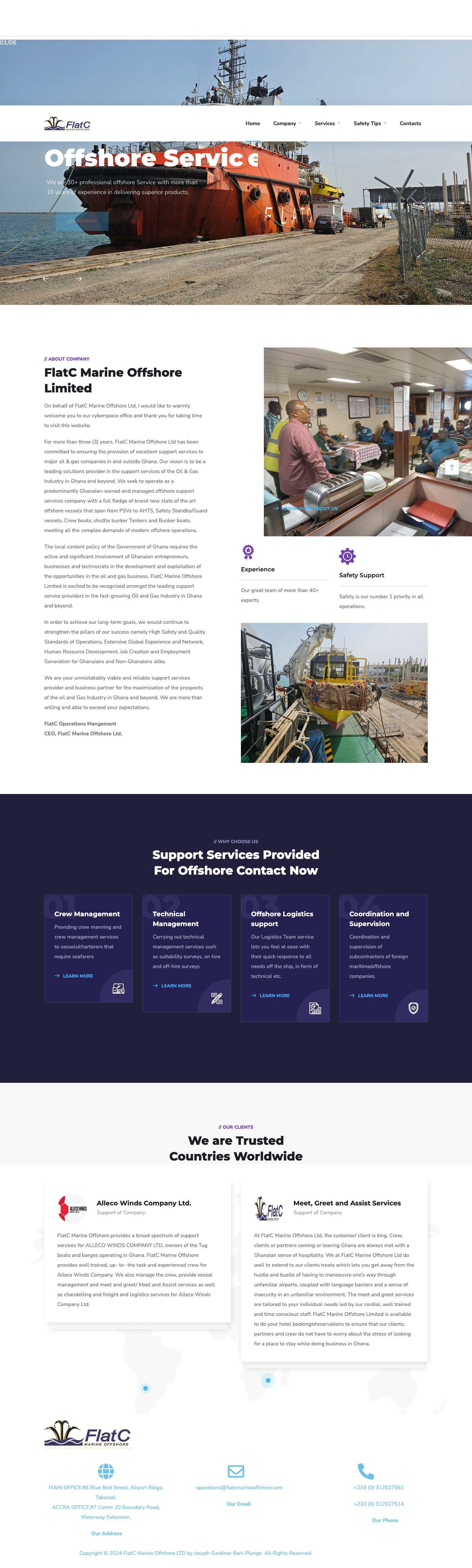 flatcmarineoffshore.com - Full Screenshot