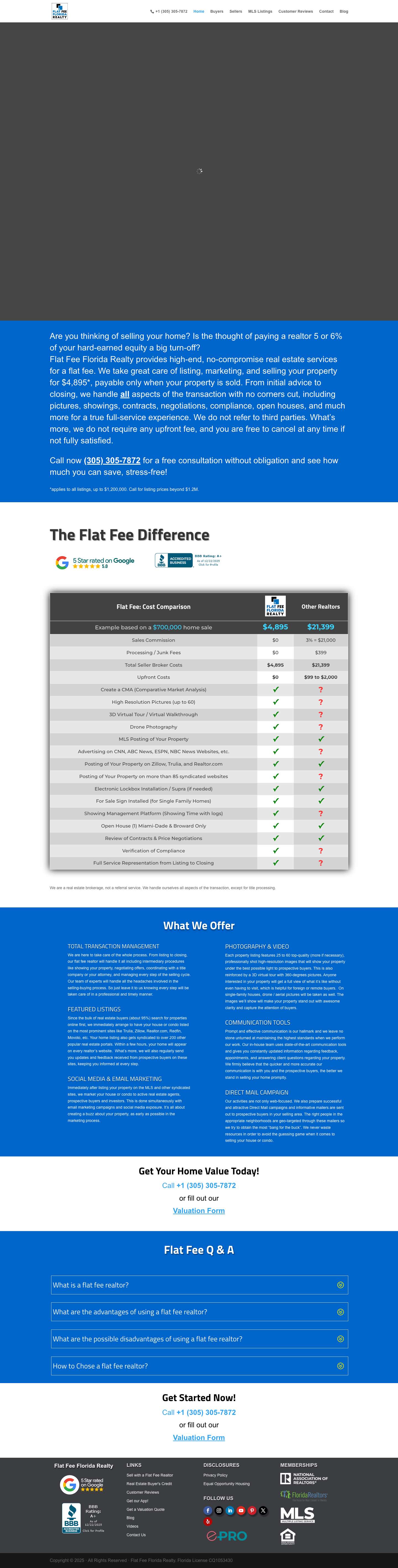 Flat Fee Realtor - Full Service, No Upfront Costs - Full Screenshot