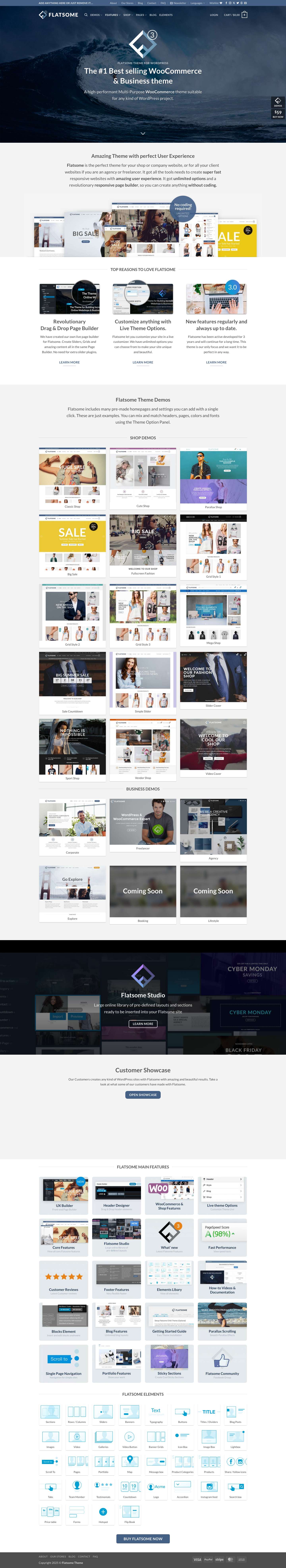 #1 Best selling WooCommerce theme - Flatsome - Full Screenshot