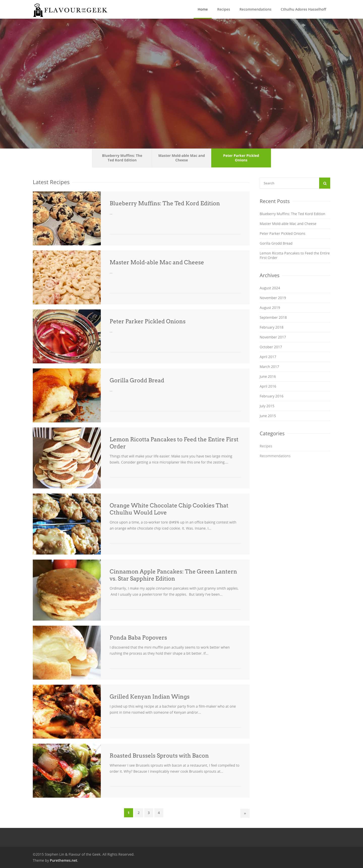 Flavour of the Geek - EAT. DRINK. GEEK. - Full Screenshot