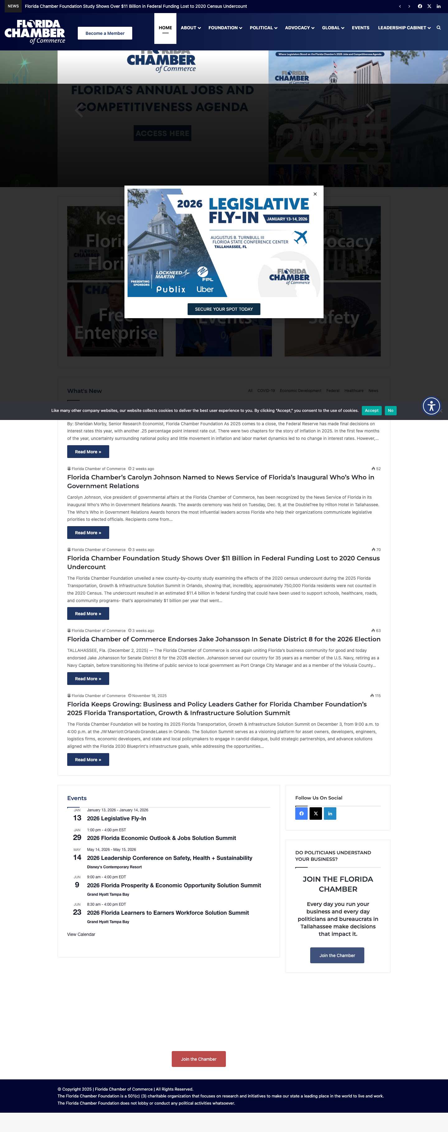 Home – Florida Chamber of Commerce - Full Screenshot