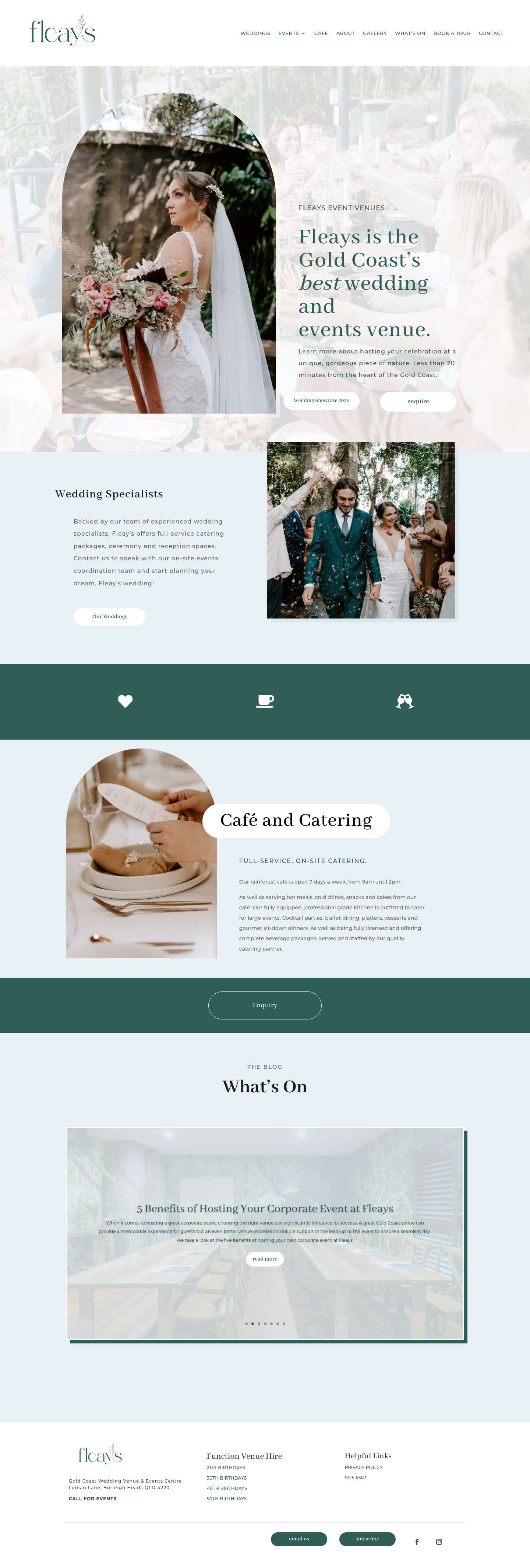 Rainforest Wedding & Event Venues Gold Coast - Full Screenshot