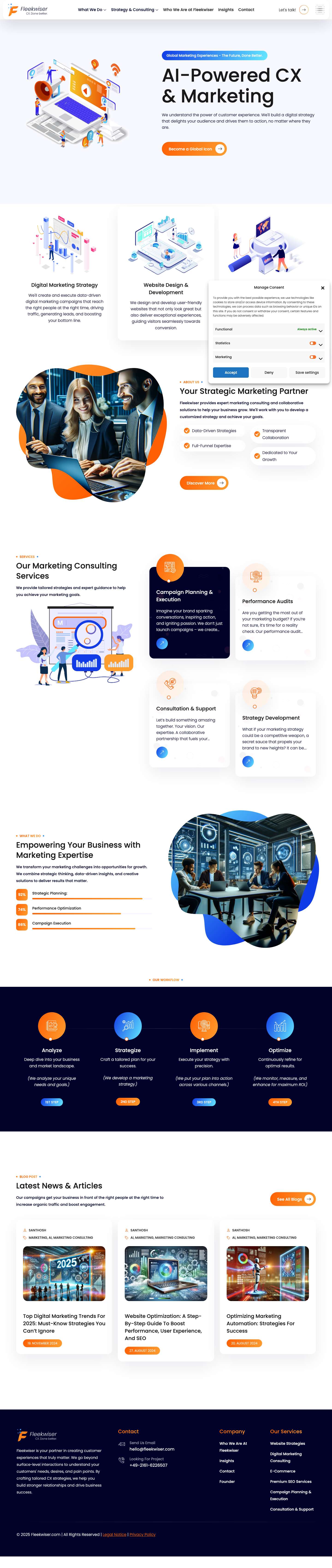 Fleekwiser - Your Global Marketing Experience Partner - Full Screenshot