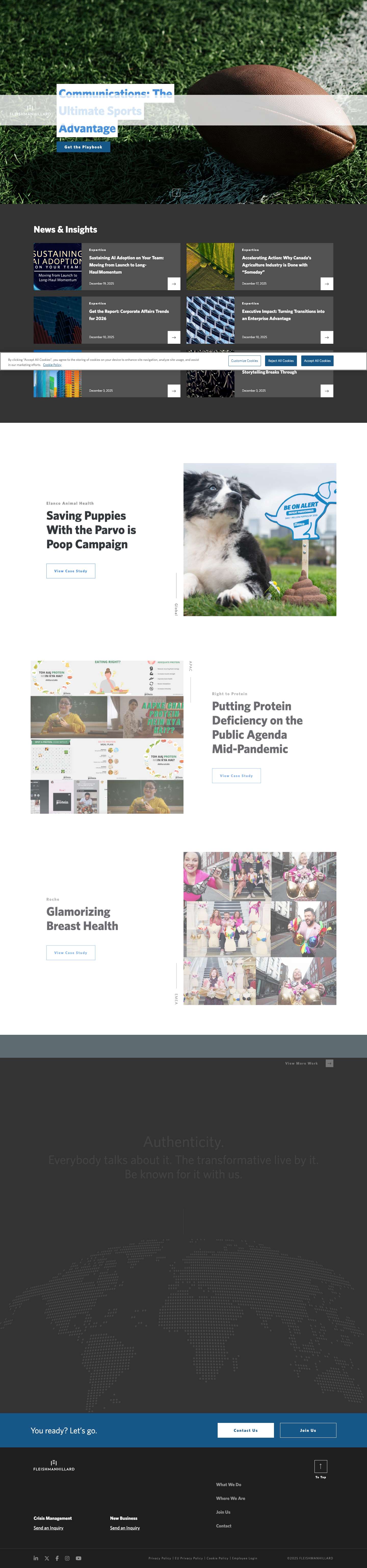 Global Communications Consultancy - FleishmanHillard - Full Screenshot