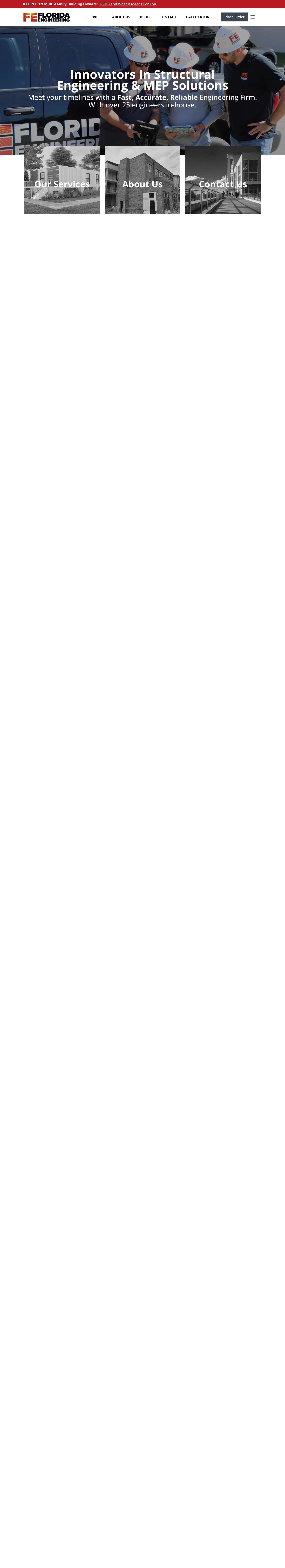 Home - Florida Engineering LLC - Full Screenshot