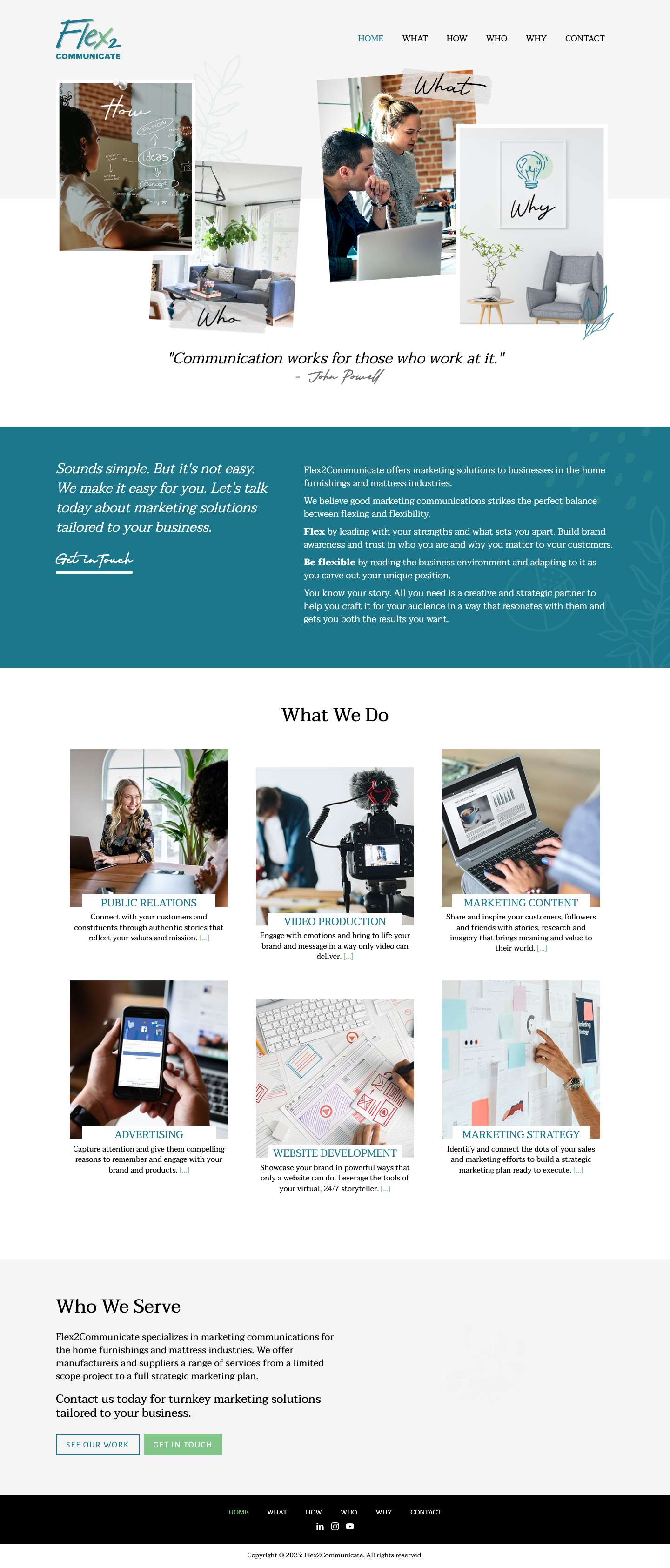 Home - Flex2Communicate website - Full Screenshot