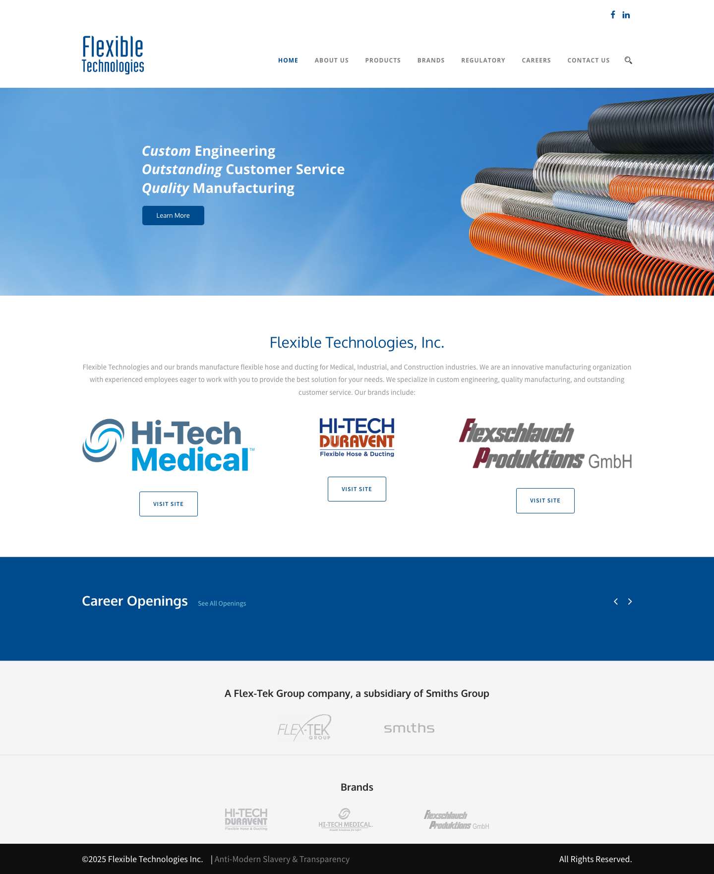 Homepage - Flexible Technologies - Full Screenshot