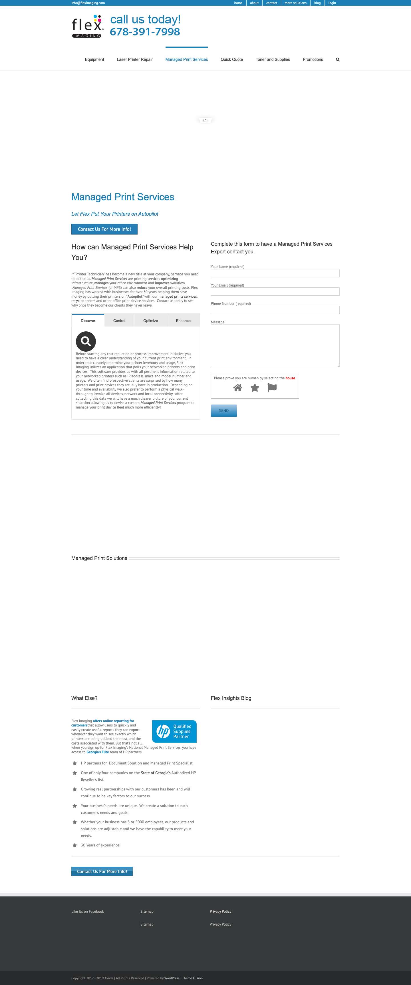 National Managed Print Services |Let Flex Imaging Put Your Printers on Autopilot - Full Screenshot