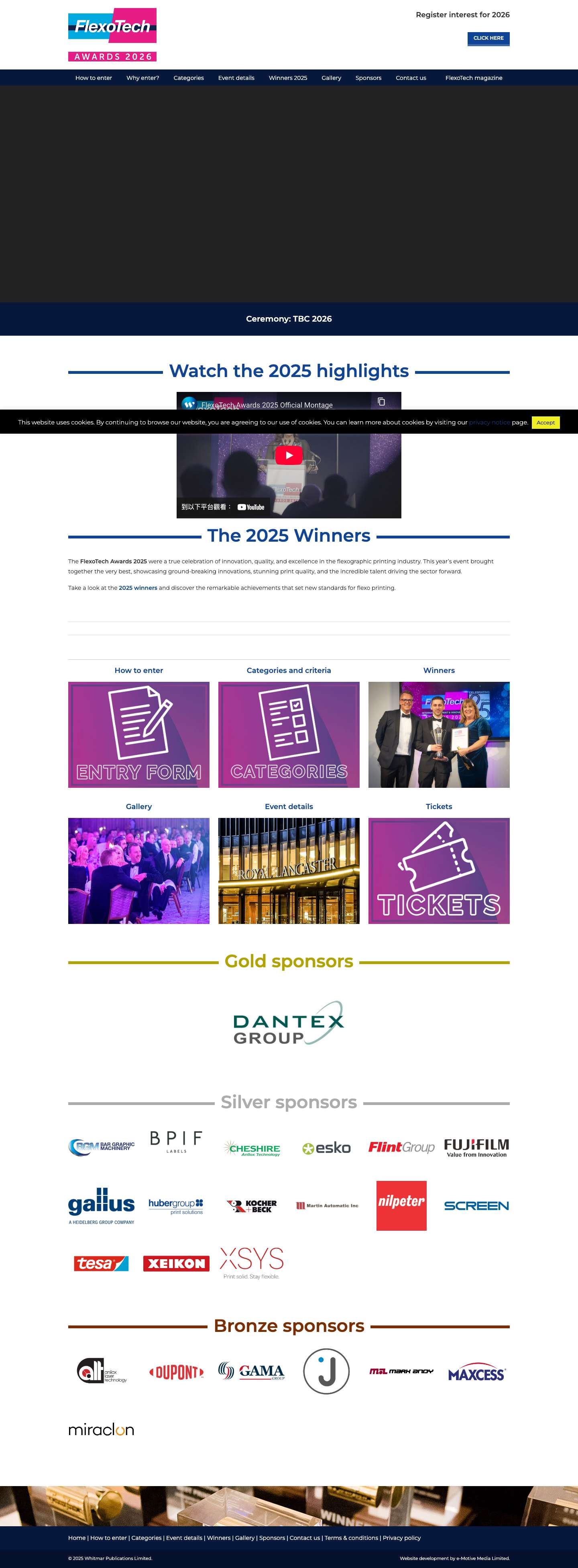 FlexoTech Awards - - Full Screenshot