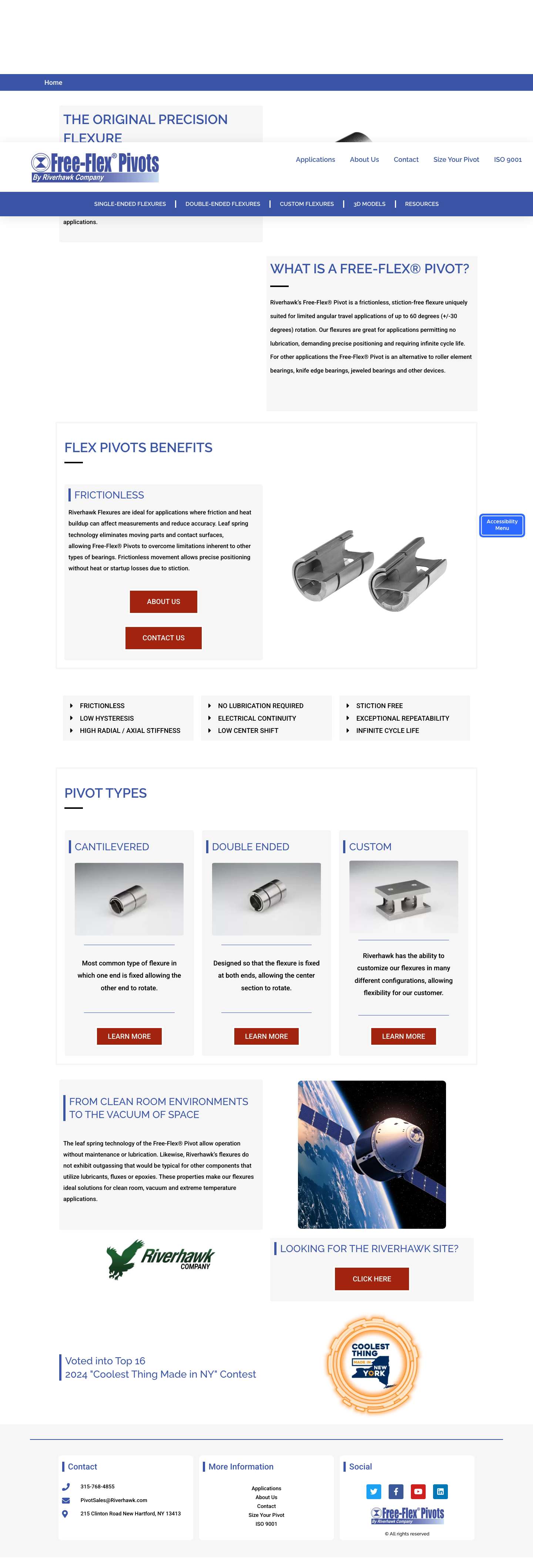 Frictionless Pivot Bearings & Custom Engineered Bearings - Full Screenshot