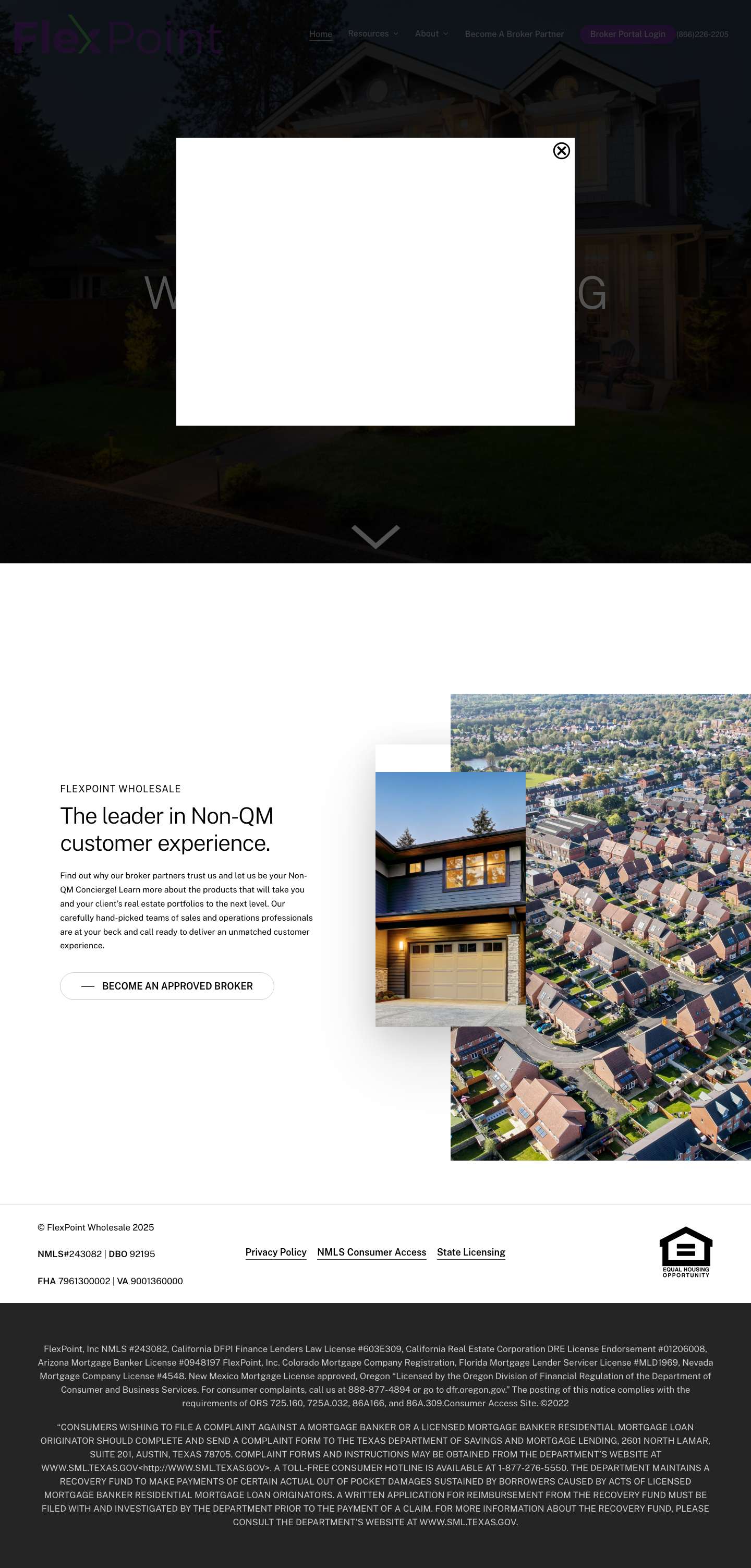 FlexPoint Wholesale – Non-QM Wholesale Lender - Full Screenshot