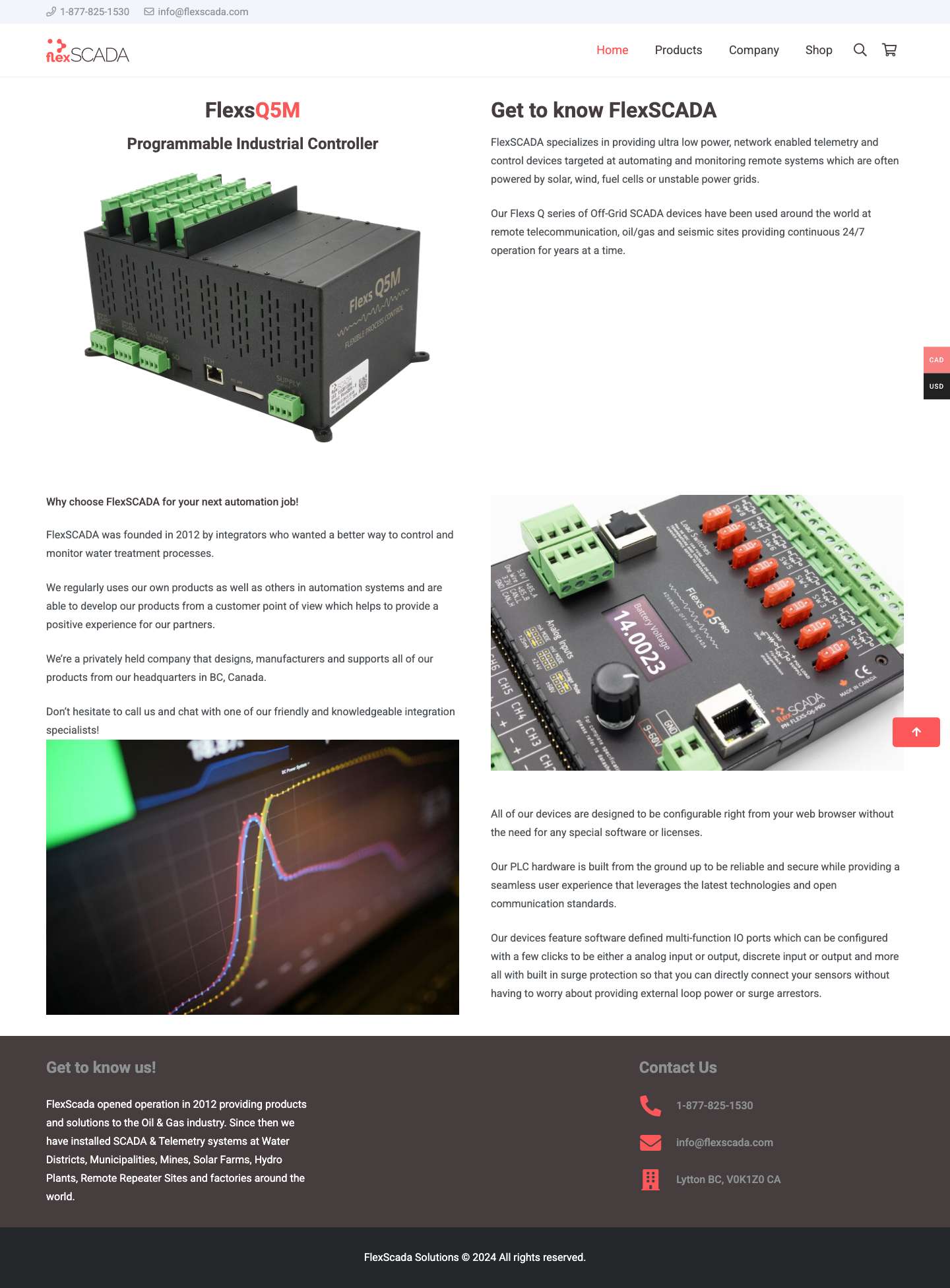 FlexSCADA™ – Flexible Monitoring & Control Solutions - Full Screenshot