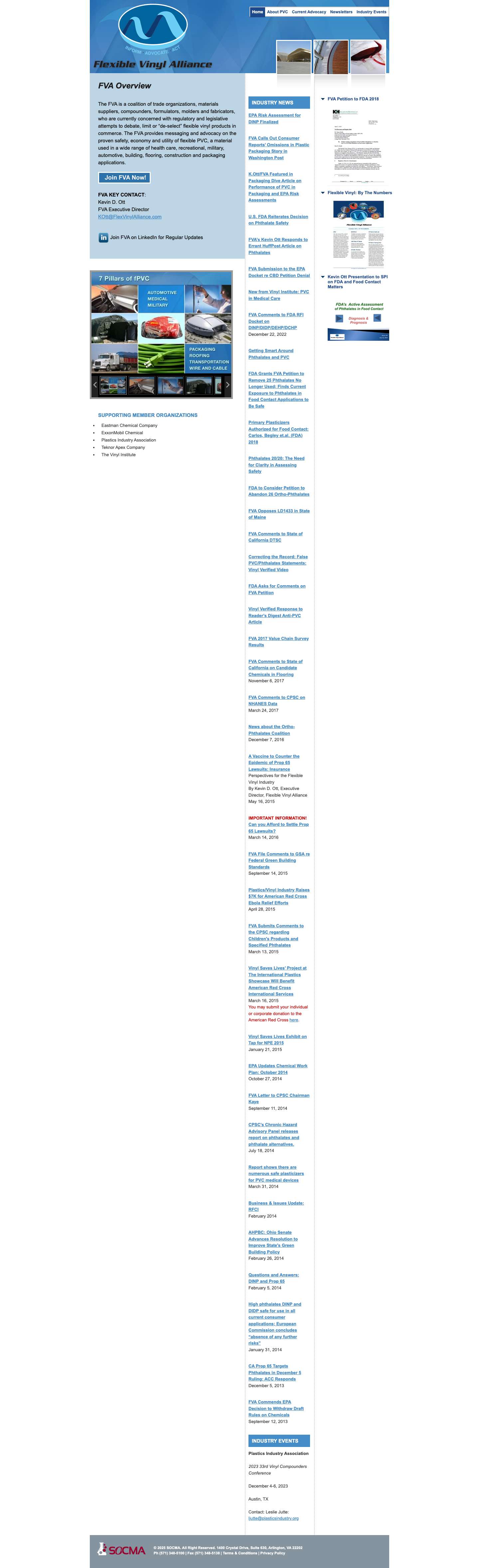 Home - Flexible Vinyl AllianceFlexible Vinyl Alliance - Full Screenshot