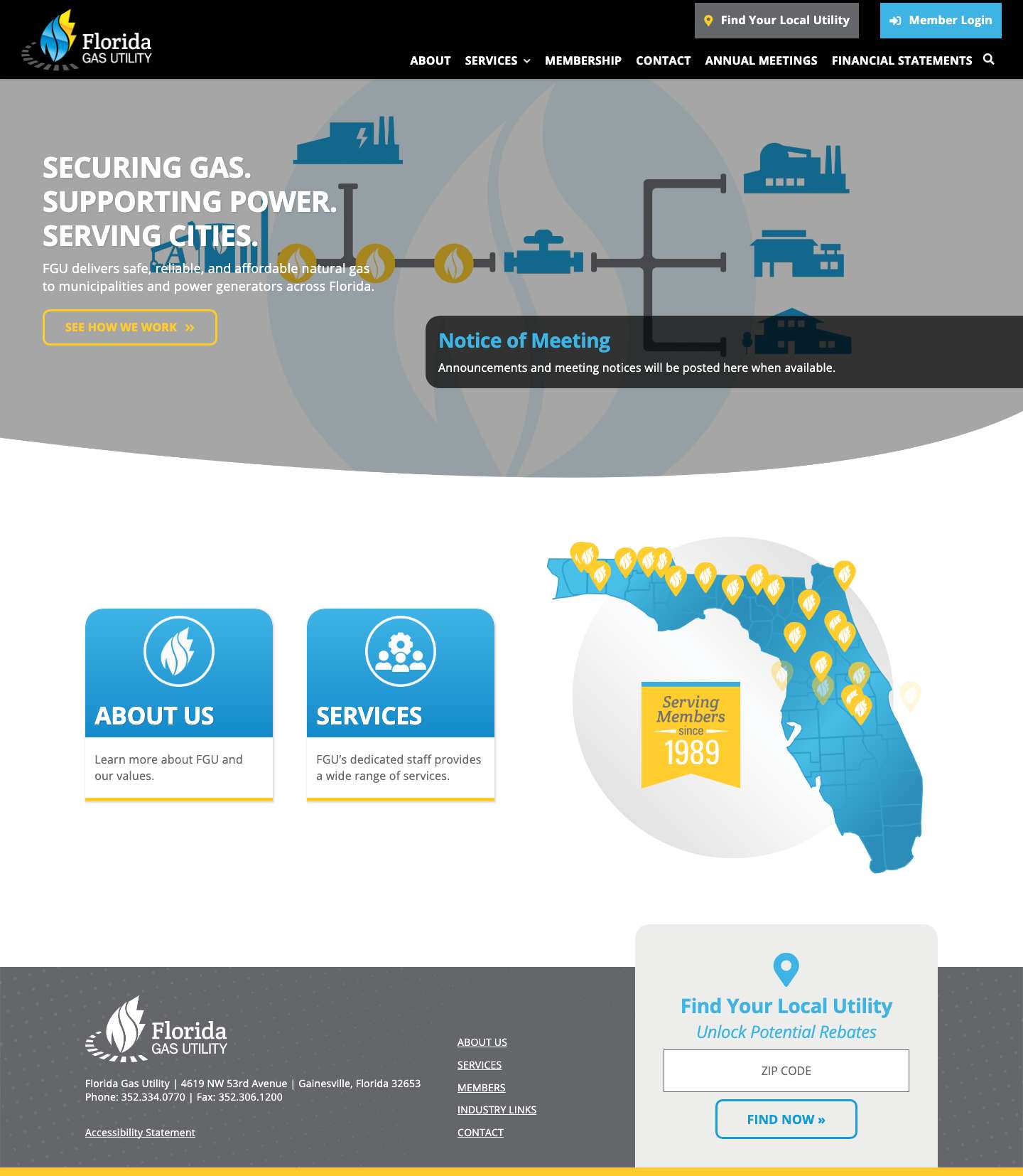 Natural gas is the ideal choice for clean, efficient power for homes and businesses. - Full Screenshot