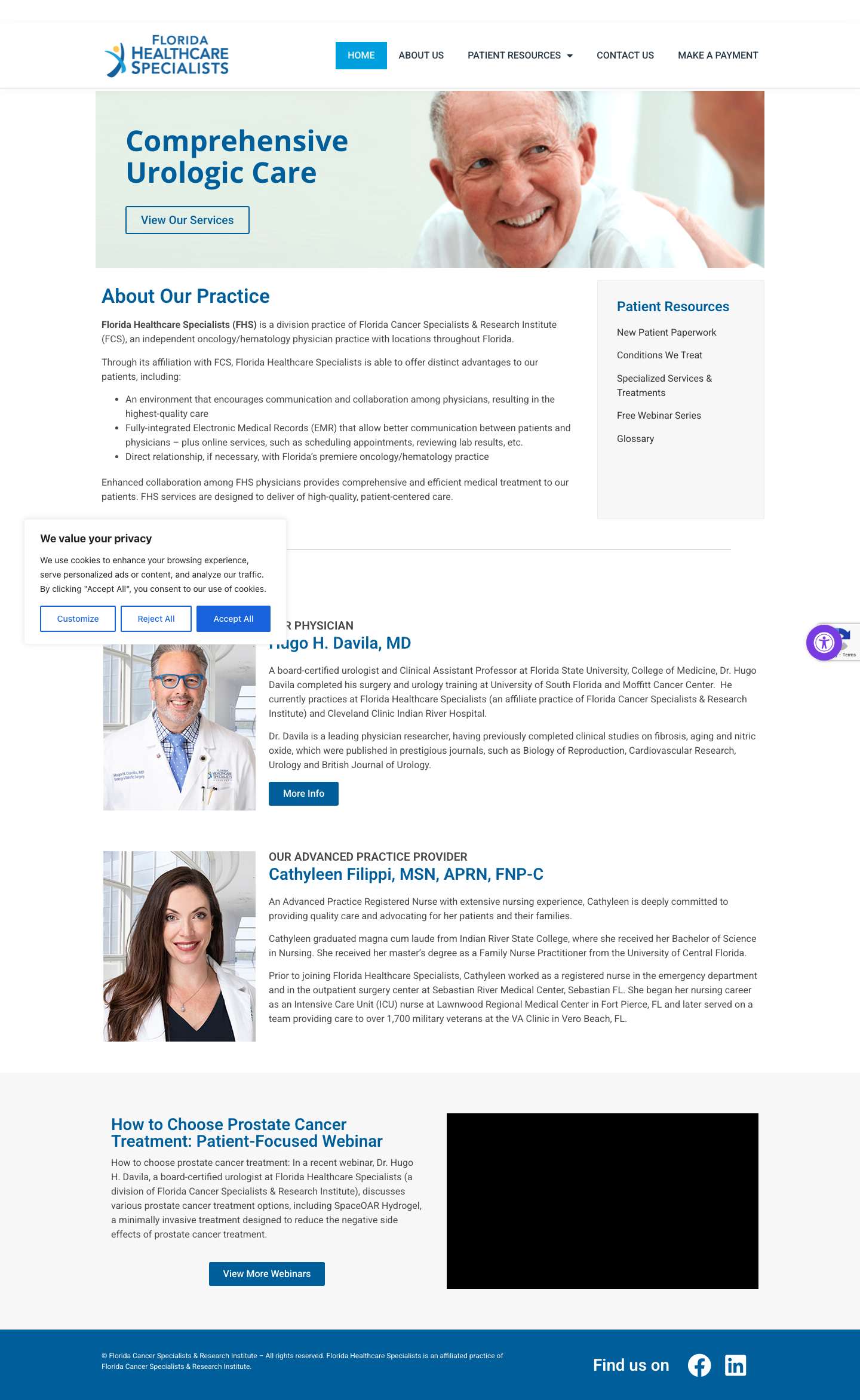 Florida Healthcare Specialists – Support. Advocate. Care. - Full Screenshot