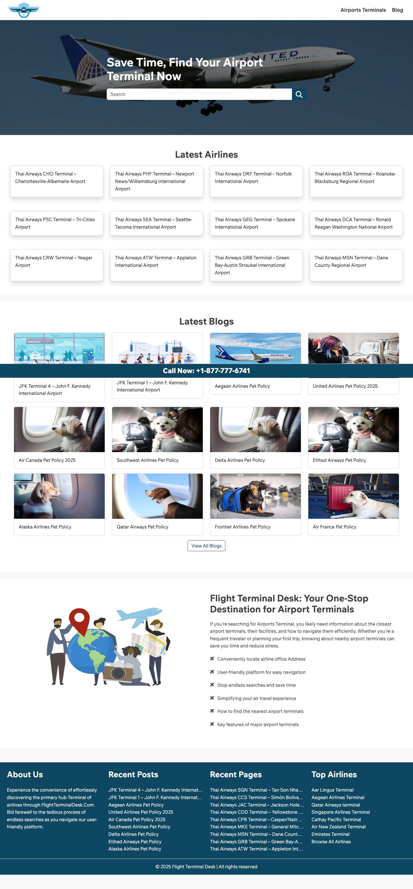 Flight Terminal Desk | Book Your Flight Ticket - Full Screenshot