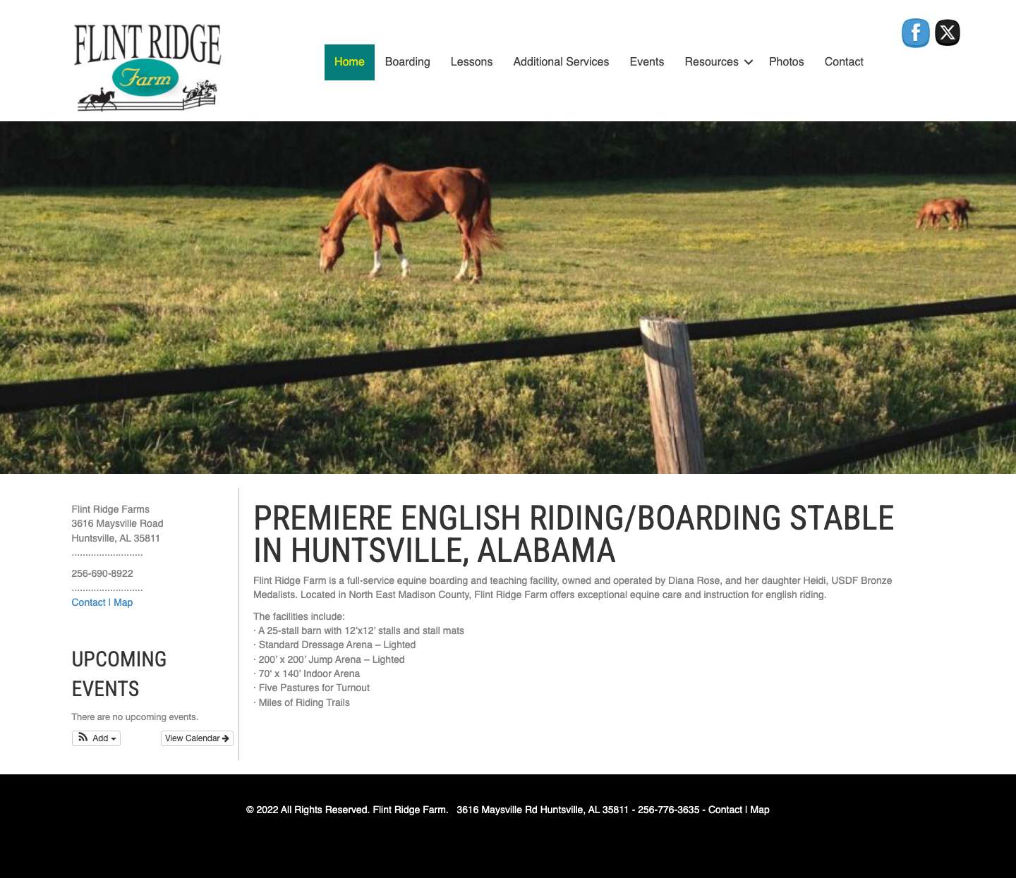 Home - Flint Ridge Farm - Full Screenshot