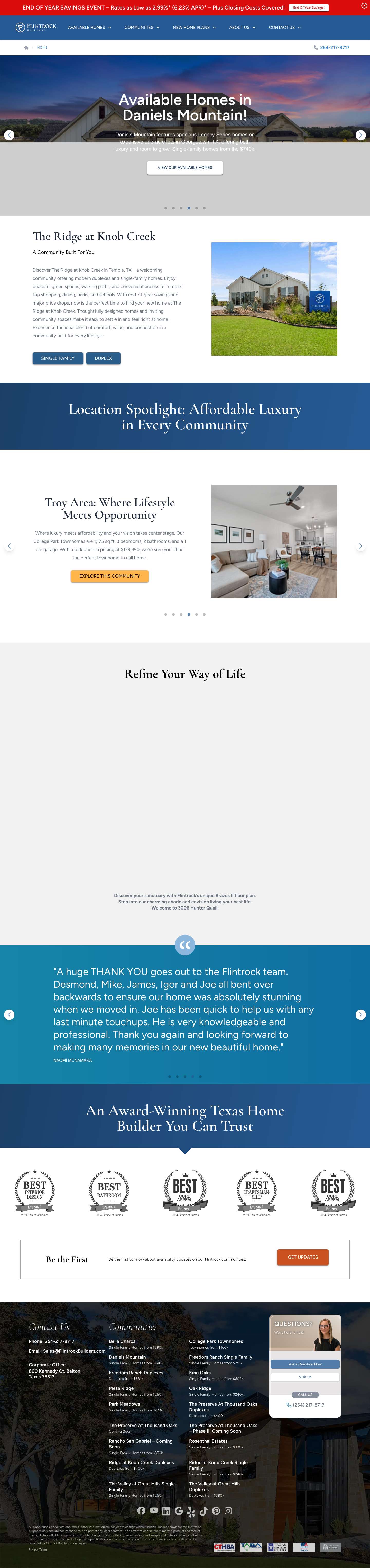 Home | Flintrock Builders - Full Screenshot