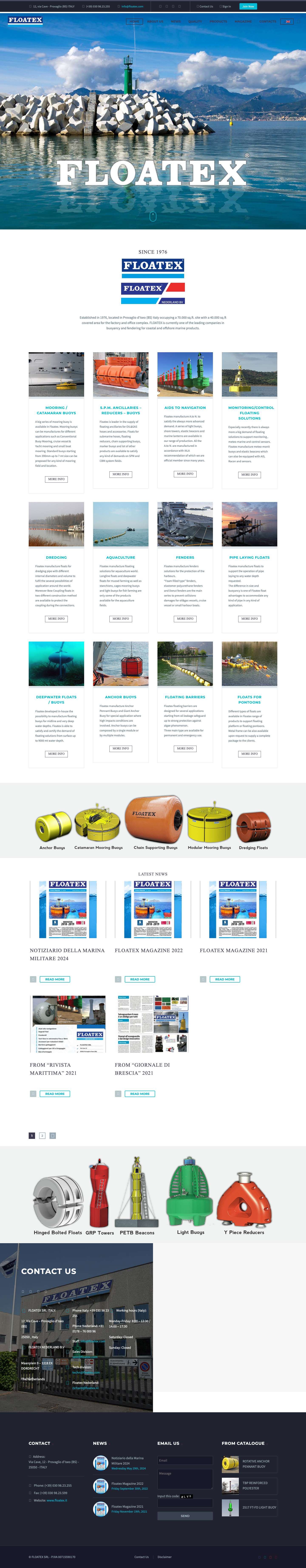 Marine products for coastal and offshore - Full Screenshot