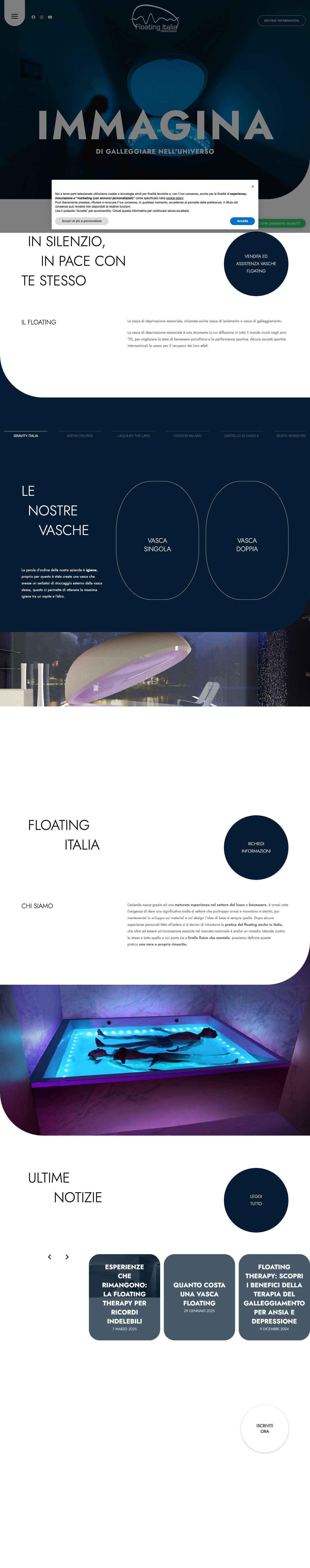 Homepage - Floating Italia - Scopri di più! - Full Screenshot