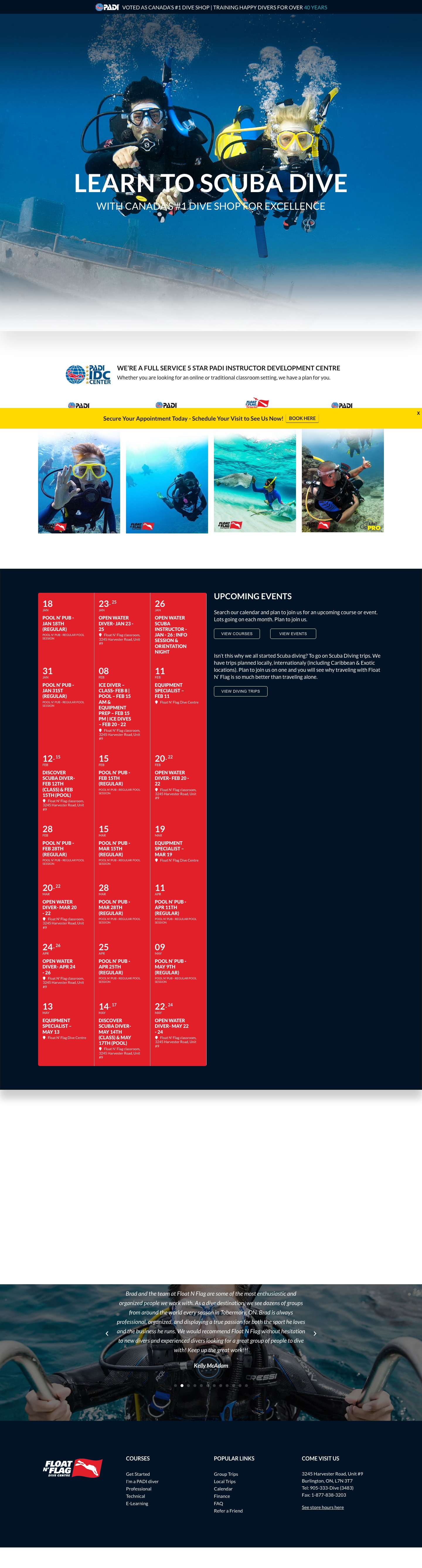 Learn to Scuba Dive Now! with Float N' Flag Dive Centre - Full Screenshot