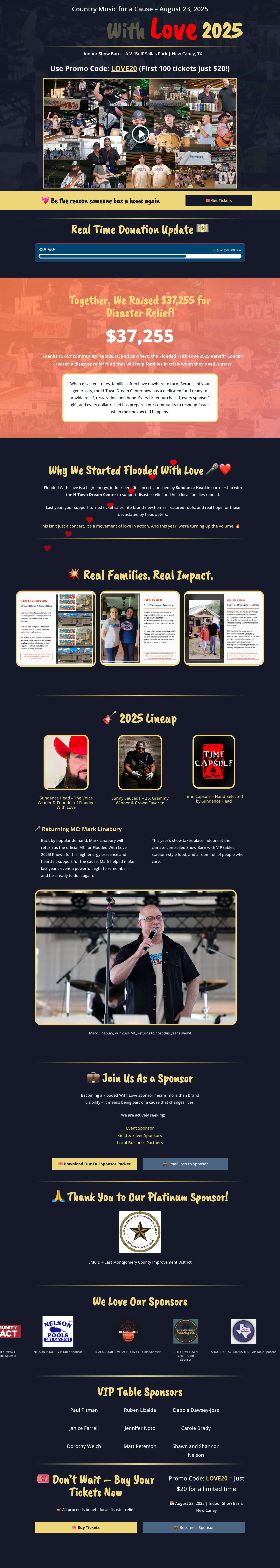 Flooded With Love | 2025 Disaster Relief Concert - Full Screenshot