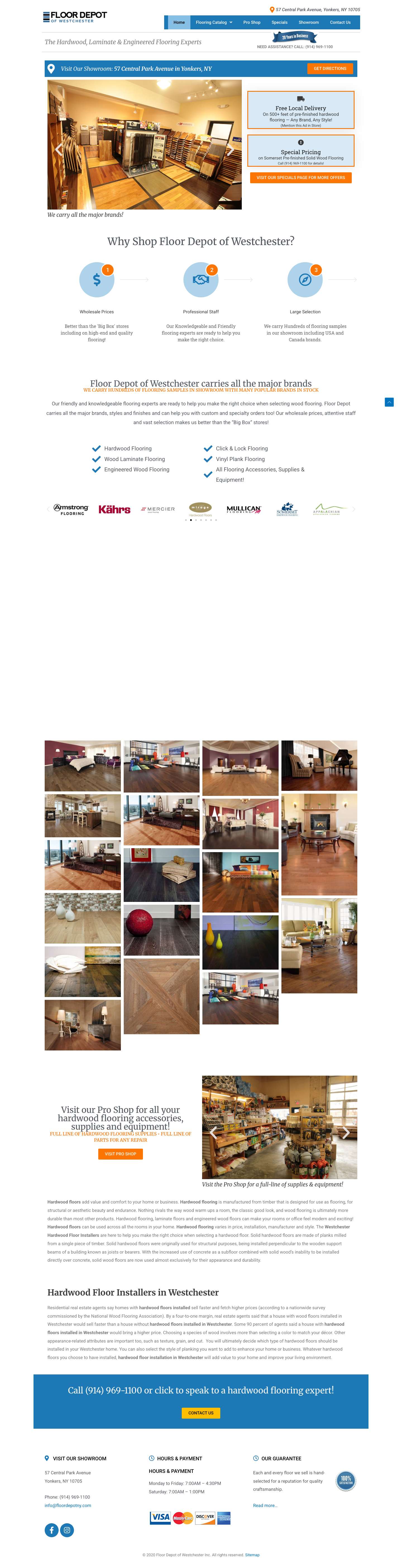 Hardwood Flooring Westchester | Wood Flooring Yonkers | Wood Floor Installer NYC | Wood Floors Manhattan - Full Screenshot