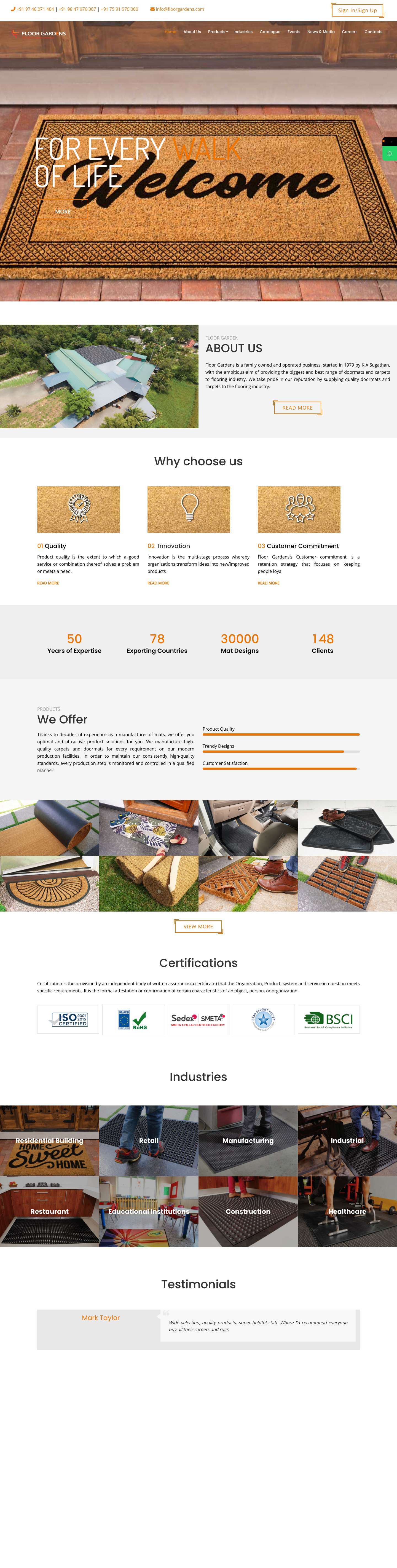 Home - Floor Gardens - Full Screenshot