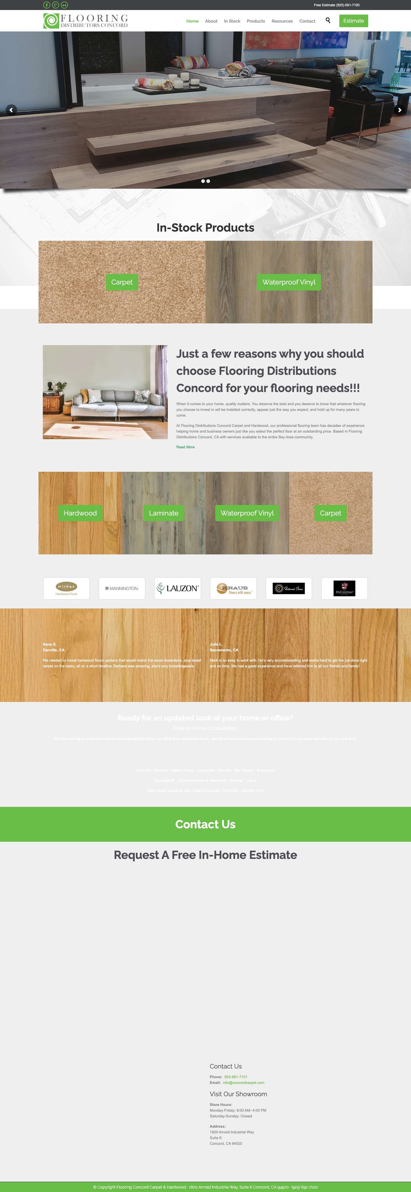 Wholesale & Retail Flooring | Flooring Distributors Concord - Full Screenshot