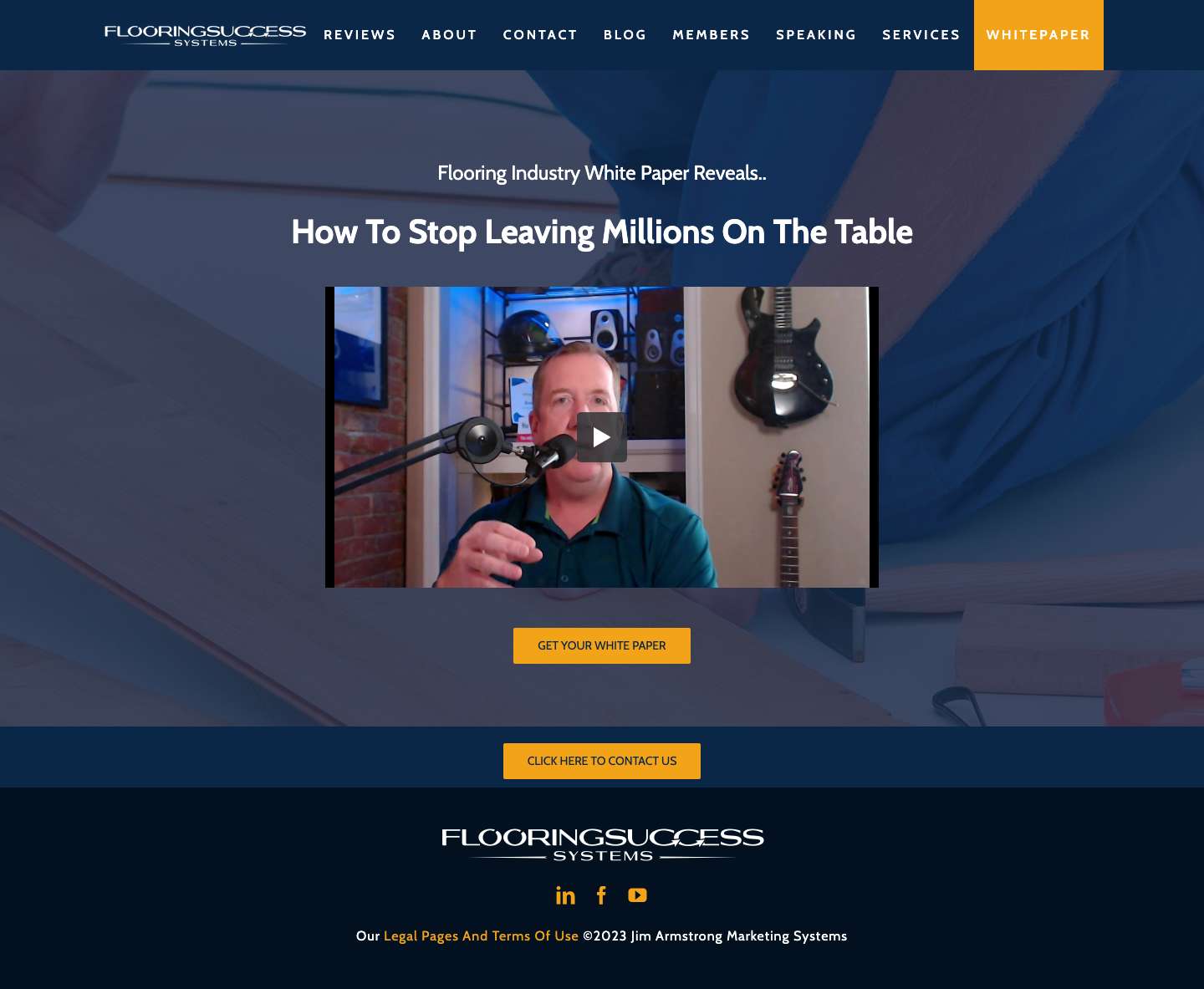 Flooring Success Systems | Jim Augustus Armstrong - Full Screenshot